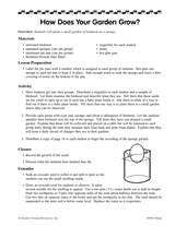 How Does Your Garden Grow?