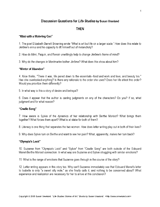 Discussion Questions for Life Studies