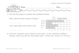 Math Warm-Up 192 for Gr. 1 & 2: Graphs, Data & Probability
