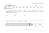 Math Warm-Up 129 for Gr. 5 & 6: Measurement & Geometry