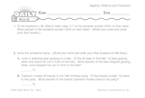 Math Warm-Up 244 for Gr. 5 & 6: Algebra, Patterns & Functions