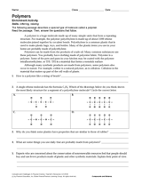 Polymers Activity