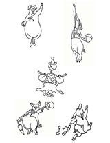 Piggies Coloring Page